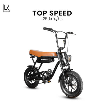จักรยานไฟฟ้า RYDEKART - รุ่น RYDE KART Z สี RETRO BROWN_2
